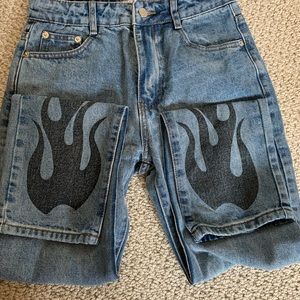 Adika flaming hot mom jeans size small